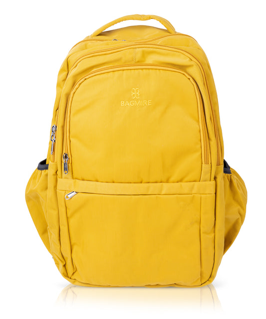 Bagmire Mustard Yellow Waterproof Laptop Backpack | Stylish Casual Daypack for Travel & School