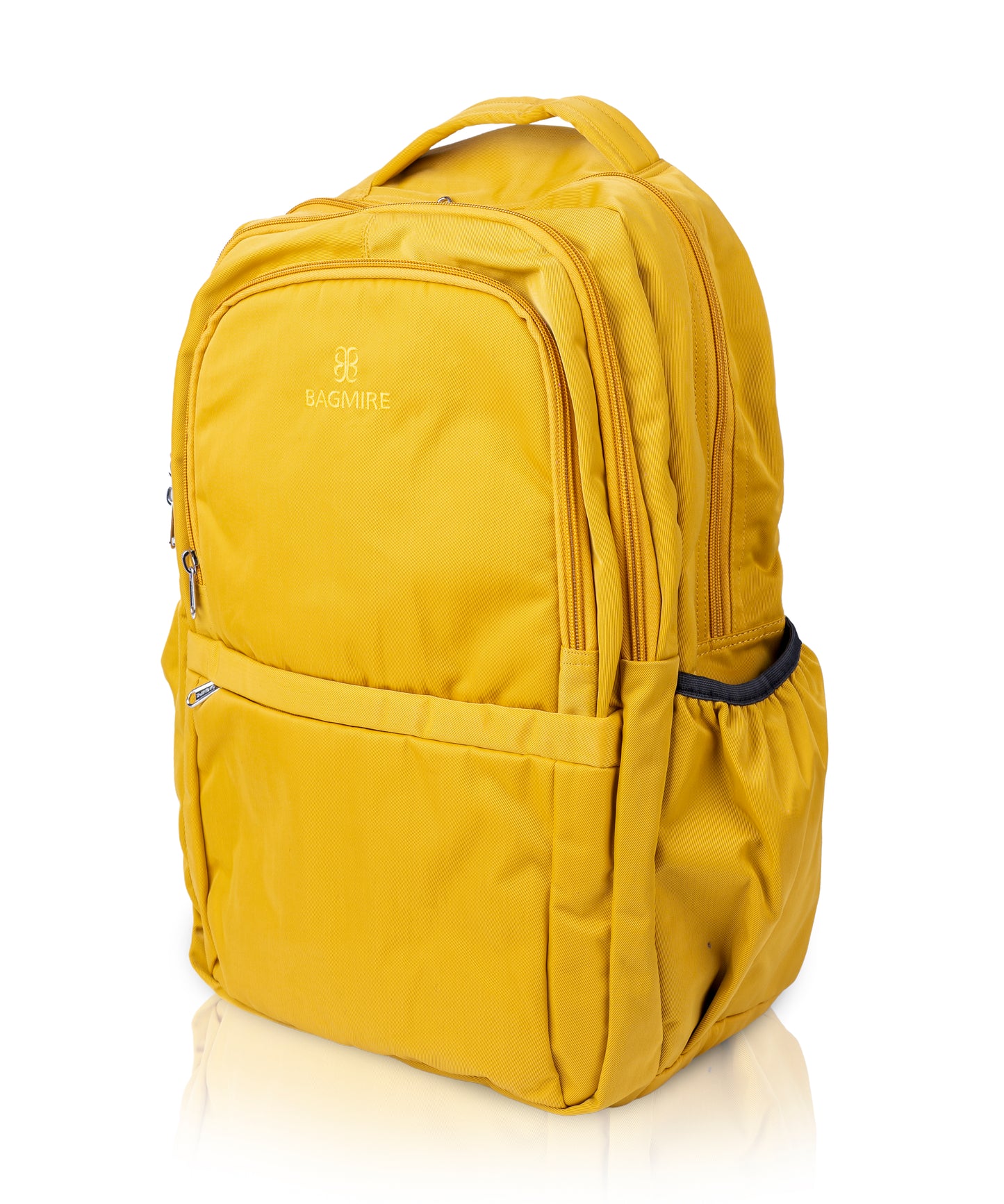 Bagmire Mustard Yellow Waterproof Laptop Backpack | Stylish Casual Daypack for Travel & School
