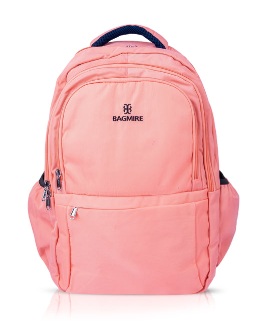 Bagmire Blush Pink Waterproof Backpack | Stylish Laptop School Bag for Women/Girls