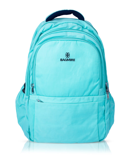 Bagmire Mint Green Waterproof Laptop Backpack | Stylish Aqua Blue Daypack for College & Travel