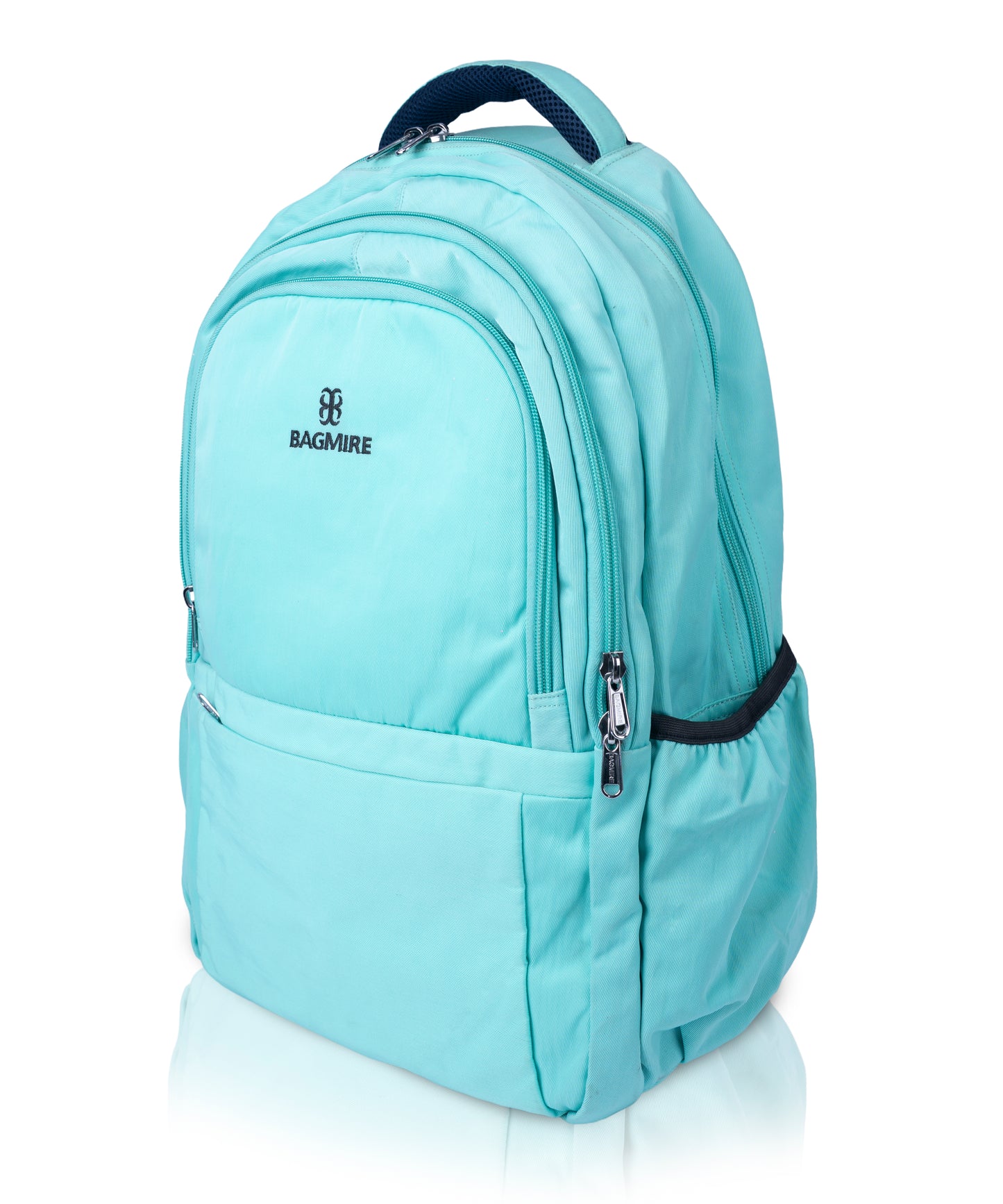 Bagmire Mint Green Waterproof Laptop Backpack | Stylish Aqua Blue Daypack for College & Travel
