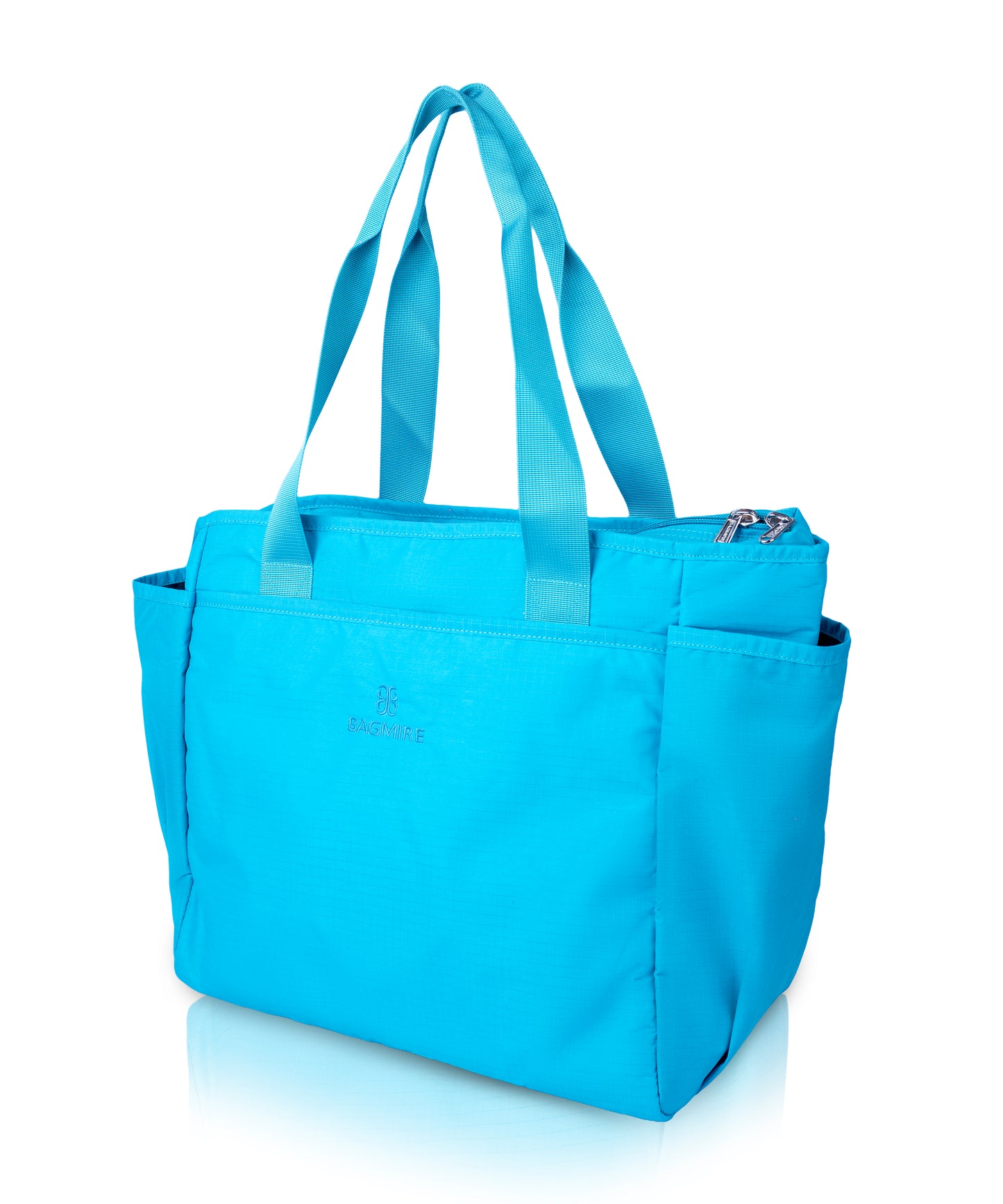 Bagmire Lightweight Waterproof Tote Bag | Durable, Foldable & Travel-Ready Carry-All with Dual Side Bottle Pockets