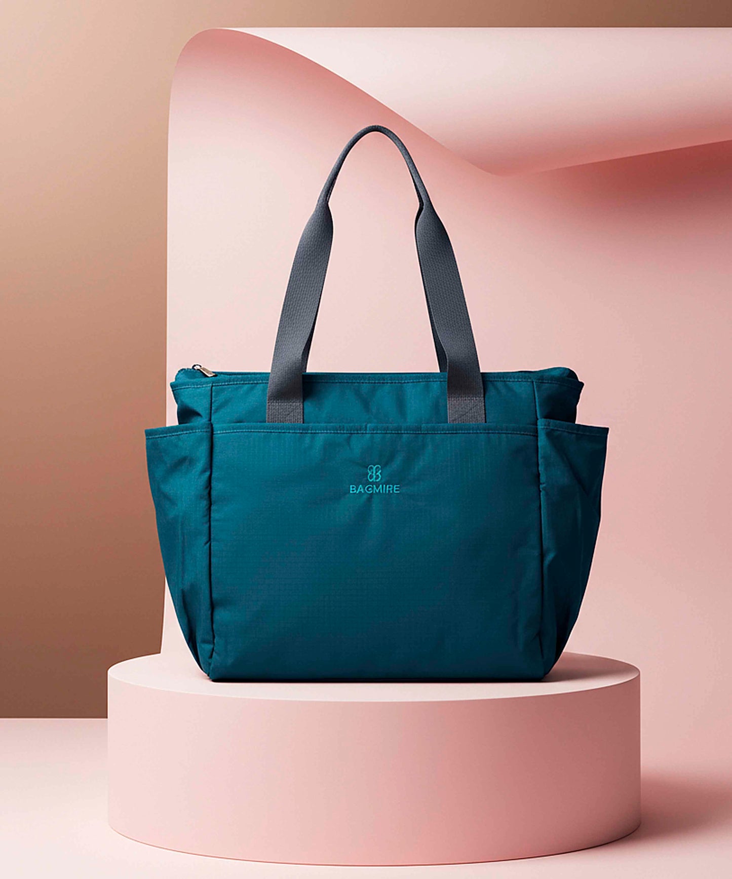 The Mariner Tote Bagmire All-Weather Waterproof Bag with XL Side Pockets for Bottle & Umbrella