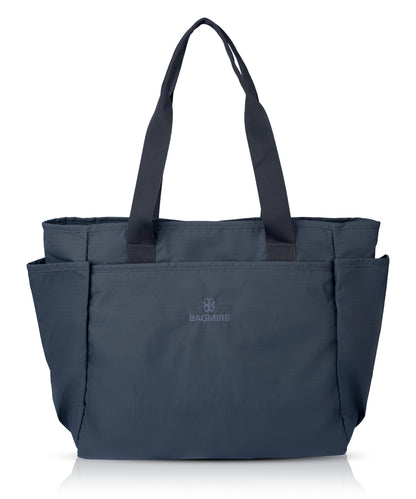 Bagmire Waterproof Tote Bag - Lightweight, Durable Shopping & Commuter Bag with Bottle/Umbrella Pocket