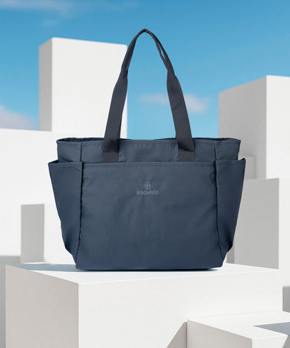 Bagmire Waterproof Tote Bag - Lightweight, Durable Shopping & Commuter Bag with Bottle/Umbrella Pocket
