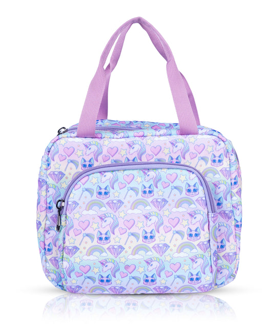 Unicorn Insulated Lunch Bag for Girls – Waterproof, Dual Compartments, Foil Lining | BAGMIRE
