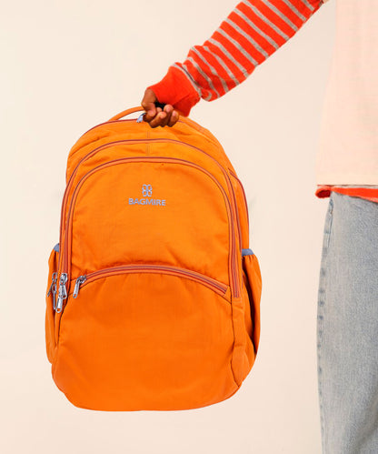 Multi-Compartment Backpack for School/Work - 18" Nylon, Waterproof, Side Bottle Pockets Bagmire