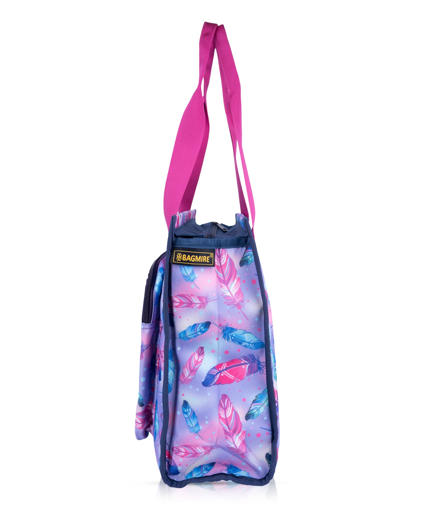 Feather Print Tote Bag - Waterproof, Art/Drawing Supply Carrier for Girls & Women Bagmire