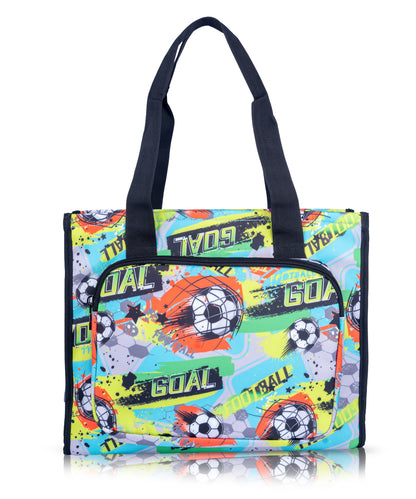 Boys' Graffiti Soccer Tote Bag - Art Carrier, Picnic & Outing Bag | Waterproof Bagmire