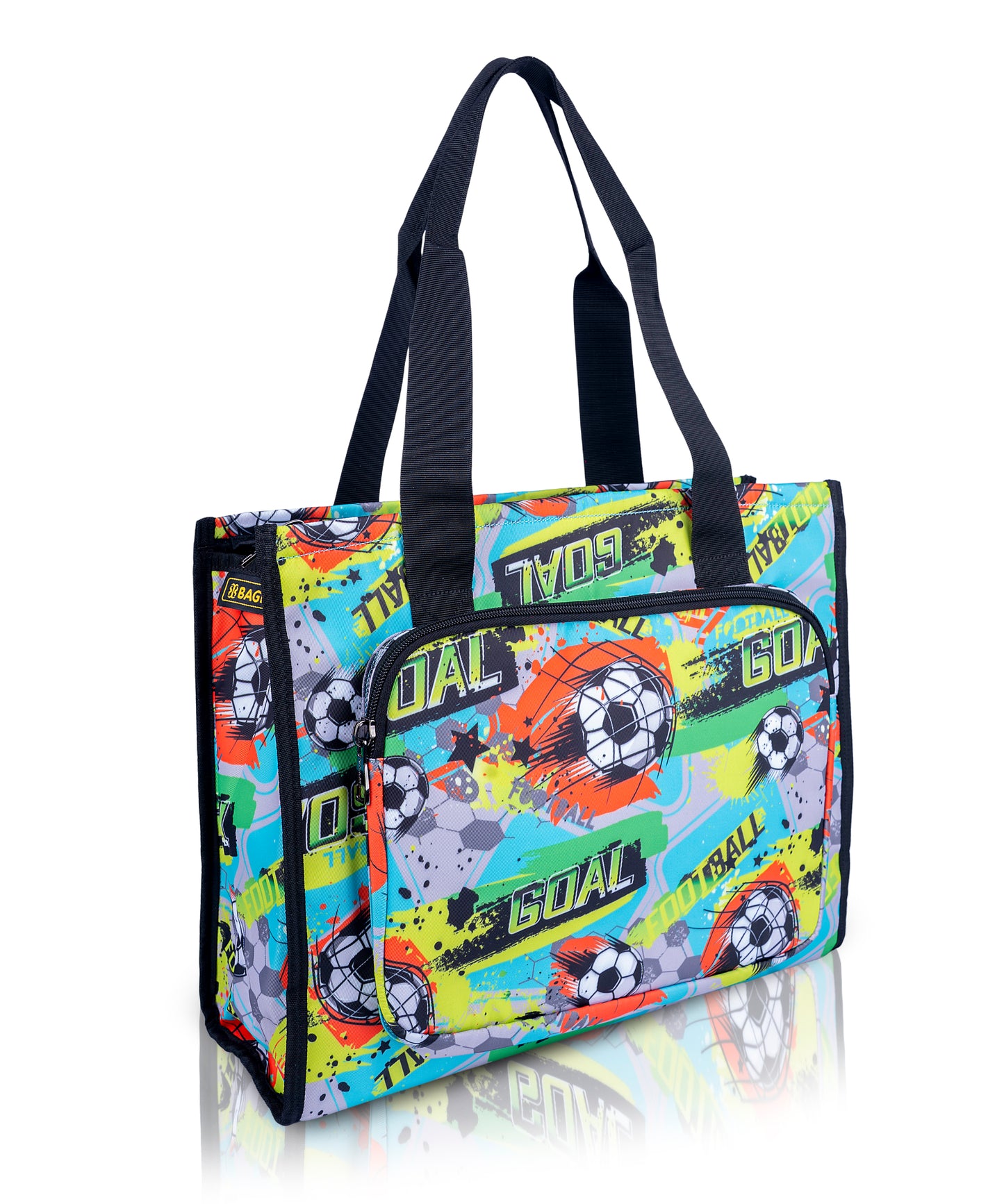 Boys' Graffiti Soccer Tote Bag - Art Carrier, Picnic & Outing Bag | Waterproof Bagmire