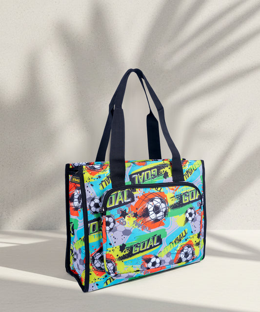 Boys' Graffiti Soccer Tote Bag - Art Carrier, Picnic & Outing Bag | Waterproof Bagmire