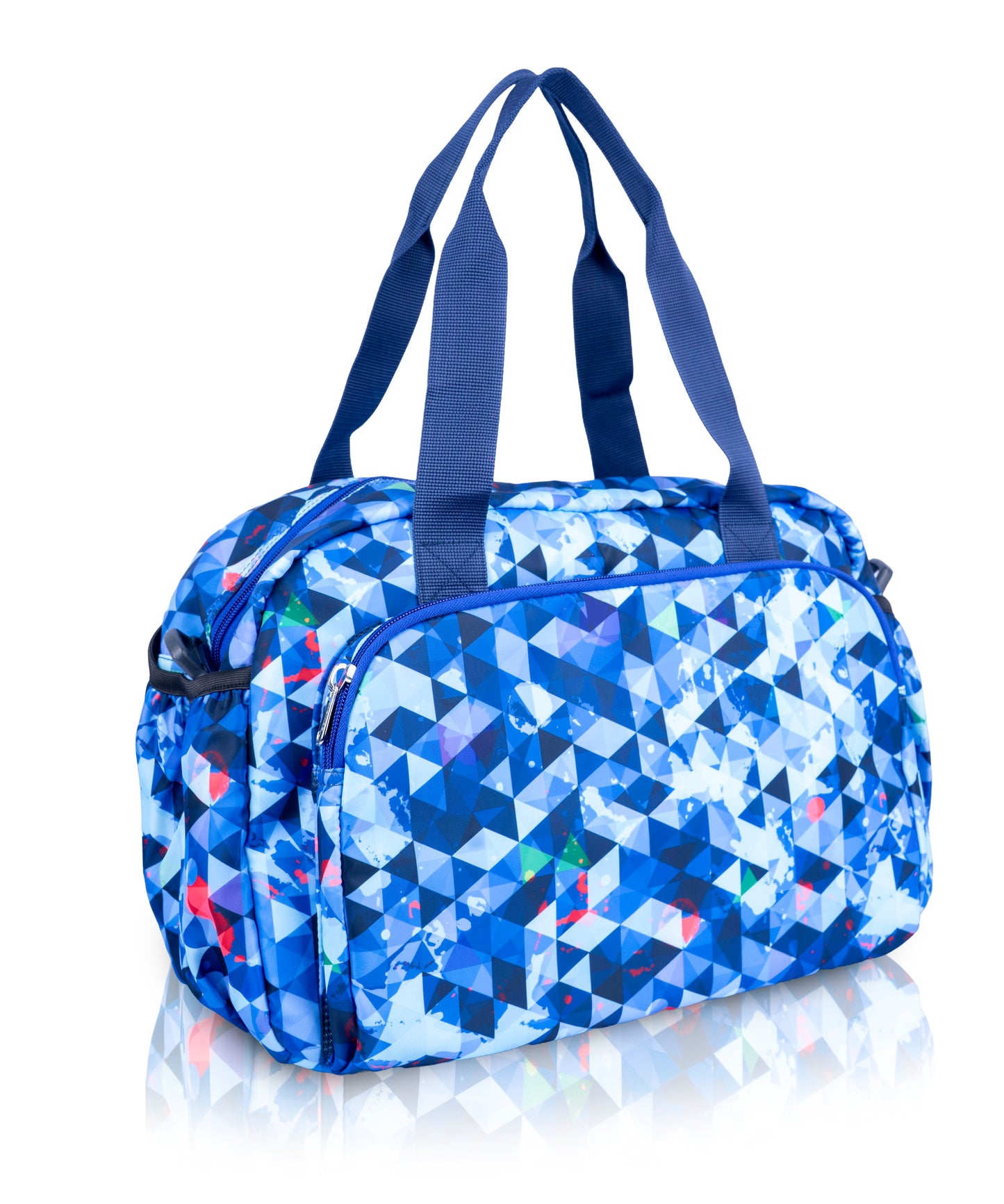 Waterproof Geometric Duffle Bag - Spacious Travel, Gym & Picnic Bagmire