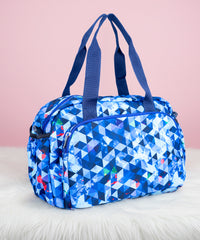 Waterproof Geometric Duffle Bag - Spacious Travel, Gym & Picnic Bagmire