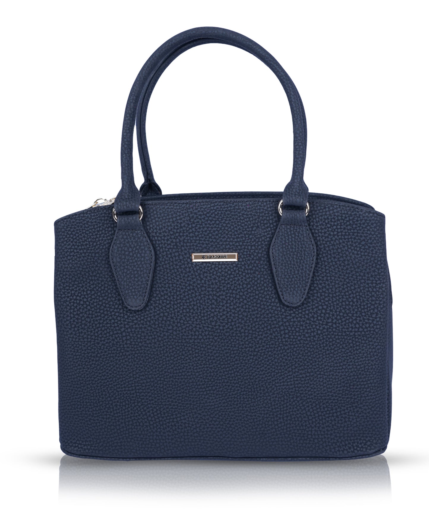 Bagmire Luxe Fuax Leather Satchel: Convertible Top-Handle & Shoulder Bag