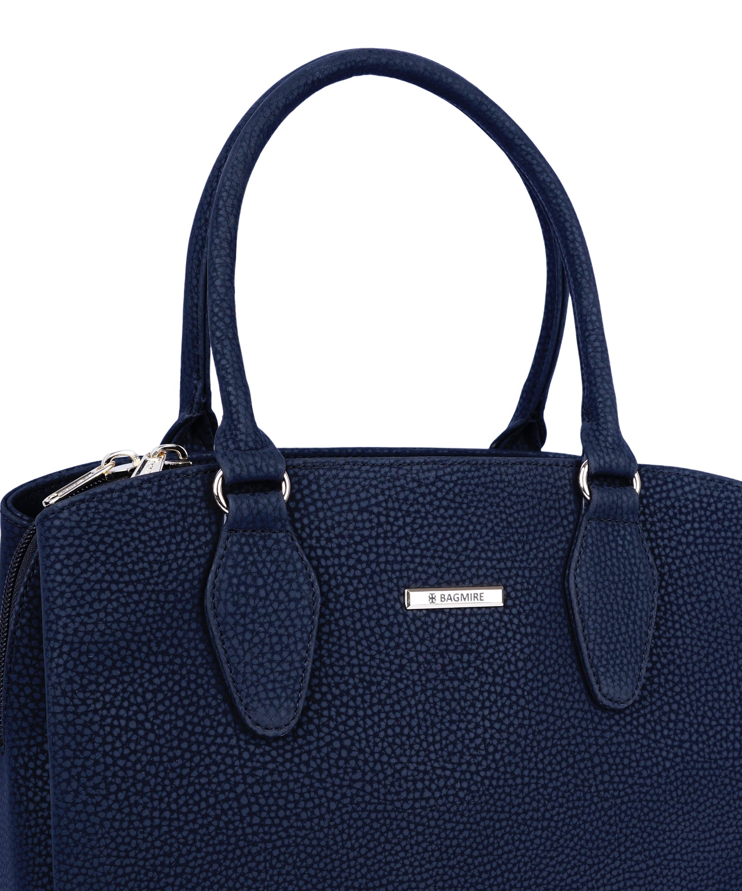 Bagmire Luxe Fuax Leather Satchel: Convertible Top-Handle & Shoulder Bag