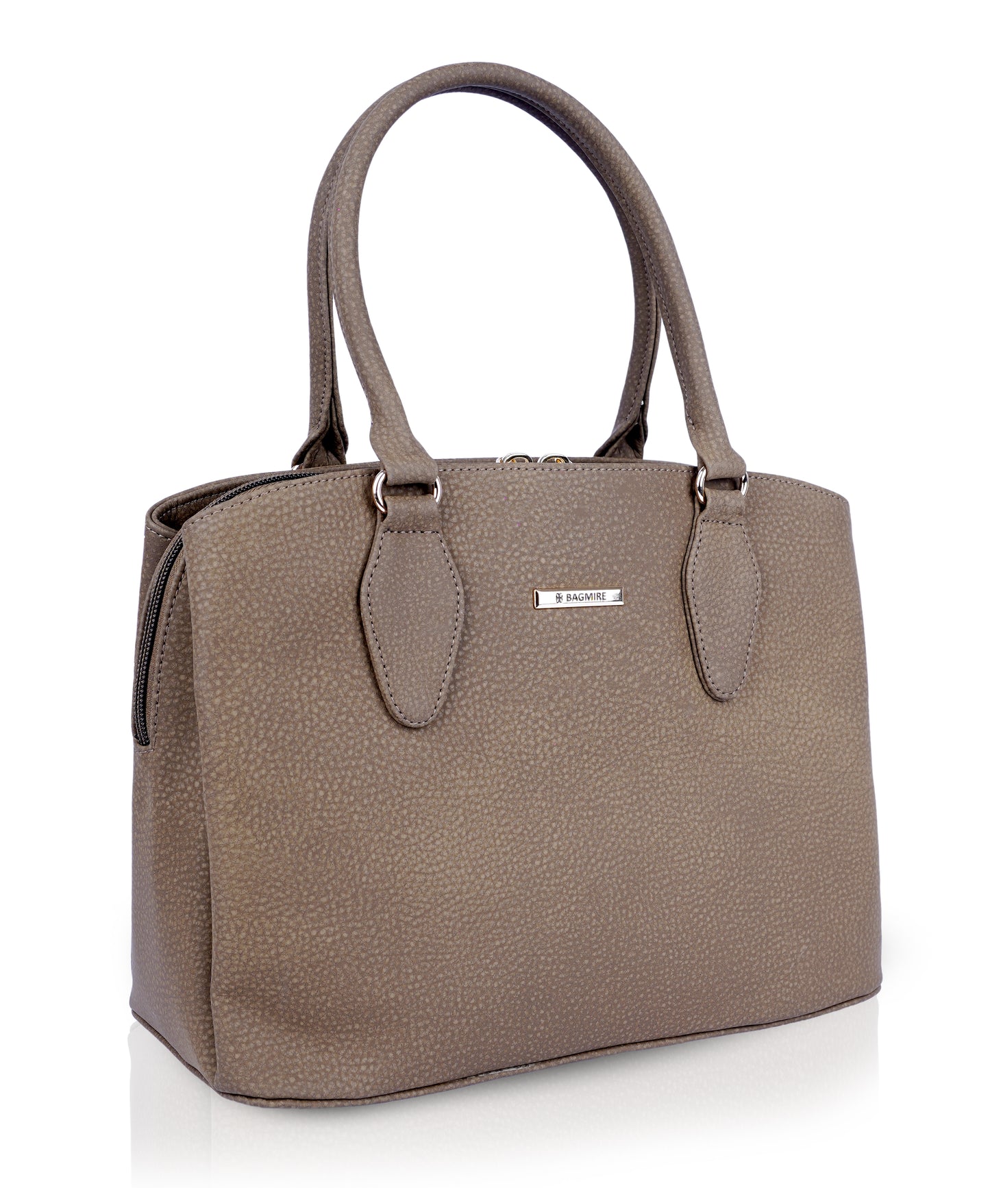 Bagmire Luxe Fuax Leather Satchel: Convertible Top-Handle & Shoulder Bag