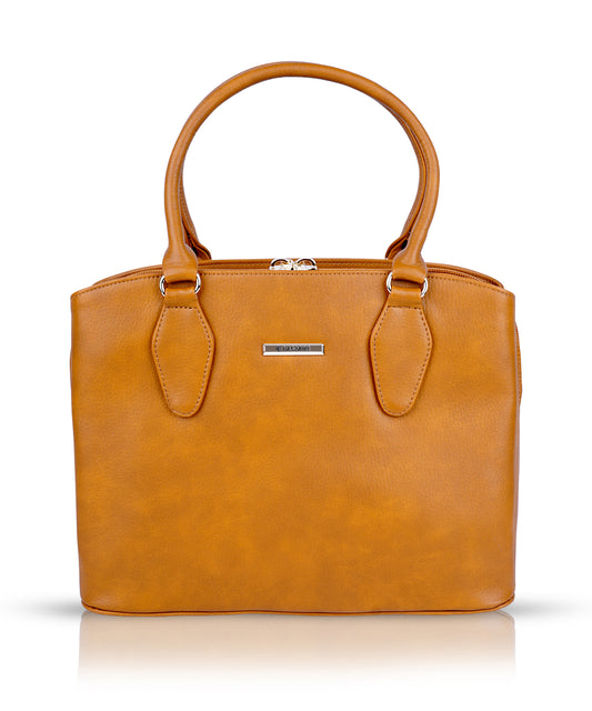 Bagmire Luxe Fuax Leather Satchel: Convertible Top-Handle & Shoulder Bag