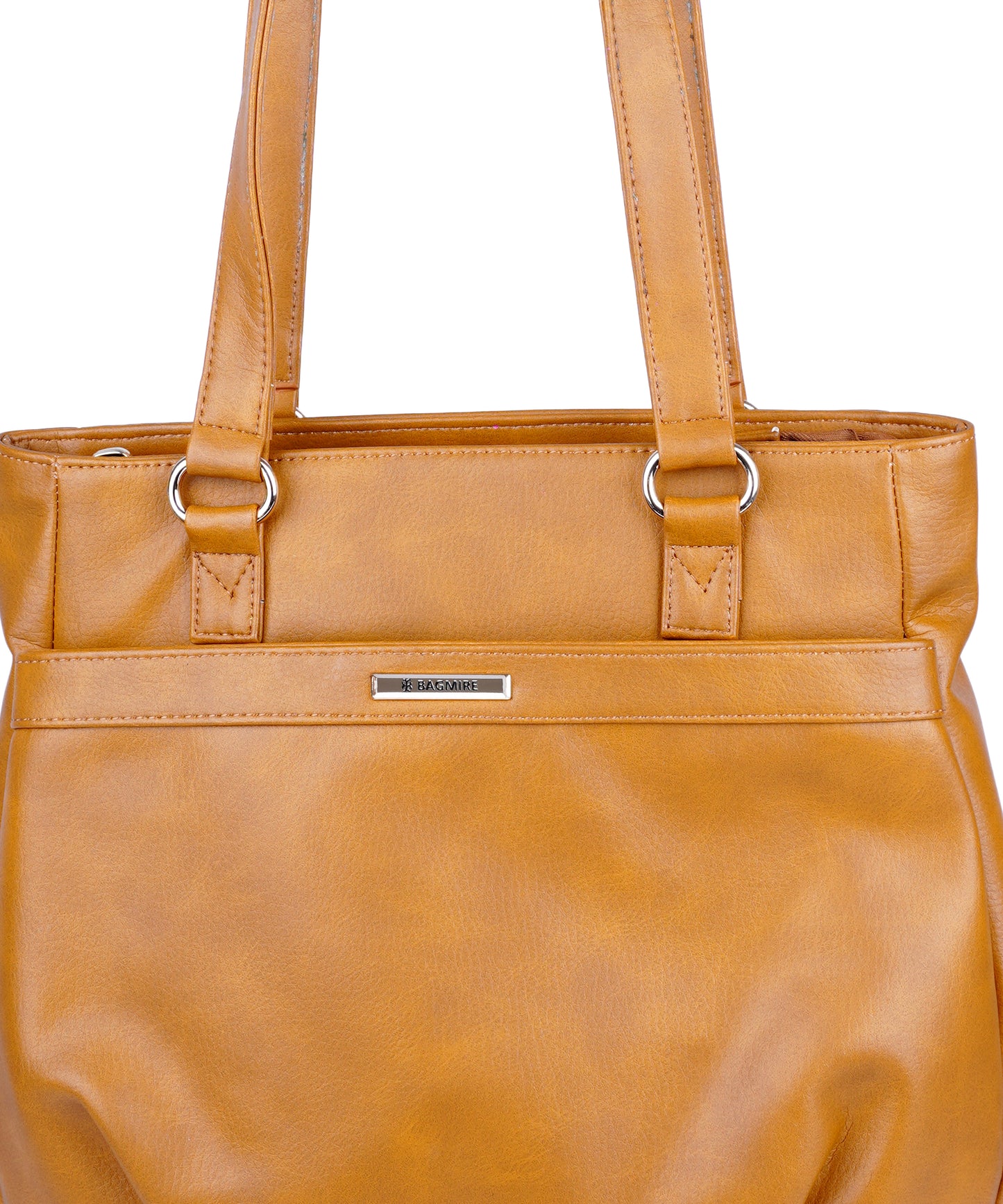 Bagmire Chic Faux Leather Shoulder Tote: Versatile Everyday Handbag