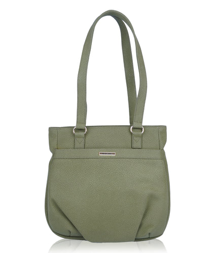 Bagmire Chic Faux Leather Shoulder Tote: Versatile Everyday Handbag