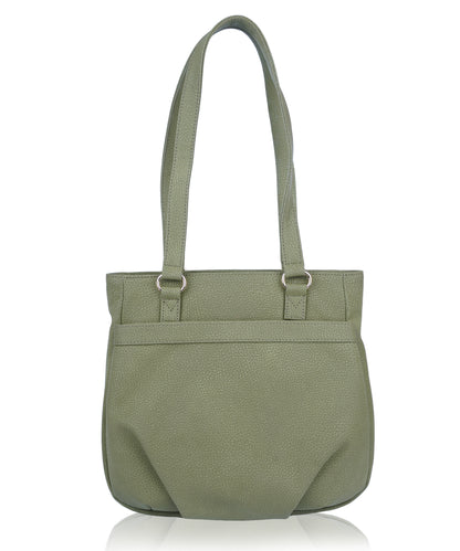 Bagmire Chic Faux Leather Shoulder Tote: Versatile Everyday Handbag