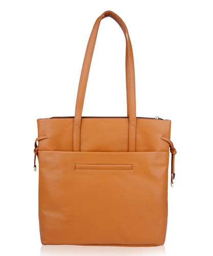 Bagmire Women's Faux Leather Tote Bag- Stylish Commuter Shoulder Handbag
