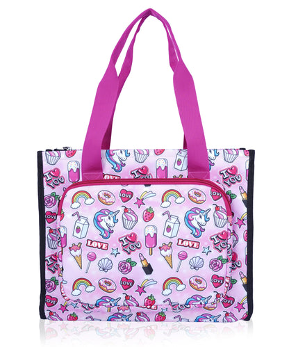 Bagmire Unicorn Fantasy Drawing Bag- Cute & Durable Art Tutorial Bag for Girls