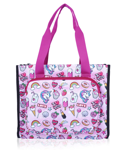 Bagmire Unicorn Fantasy Drawing Bag- Cute & Durable Art Tutorial Bag for Girls