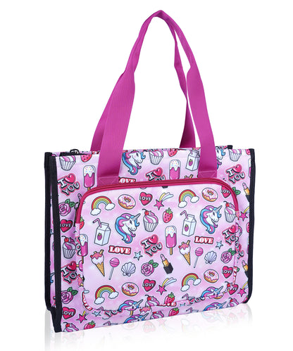 Bagmire Unicorn Fantasy Drawing Bag- Cute & Durable Art Tutorial Bag for Girls