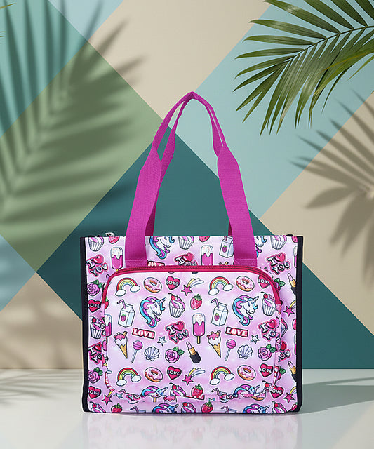 Bagmire Unicorn Fantasy Drawing Bag- Cute & Durable Art Tutorial Bag for Girls