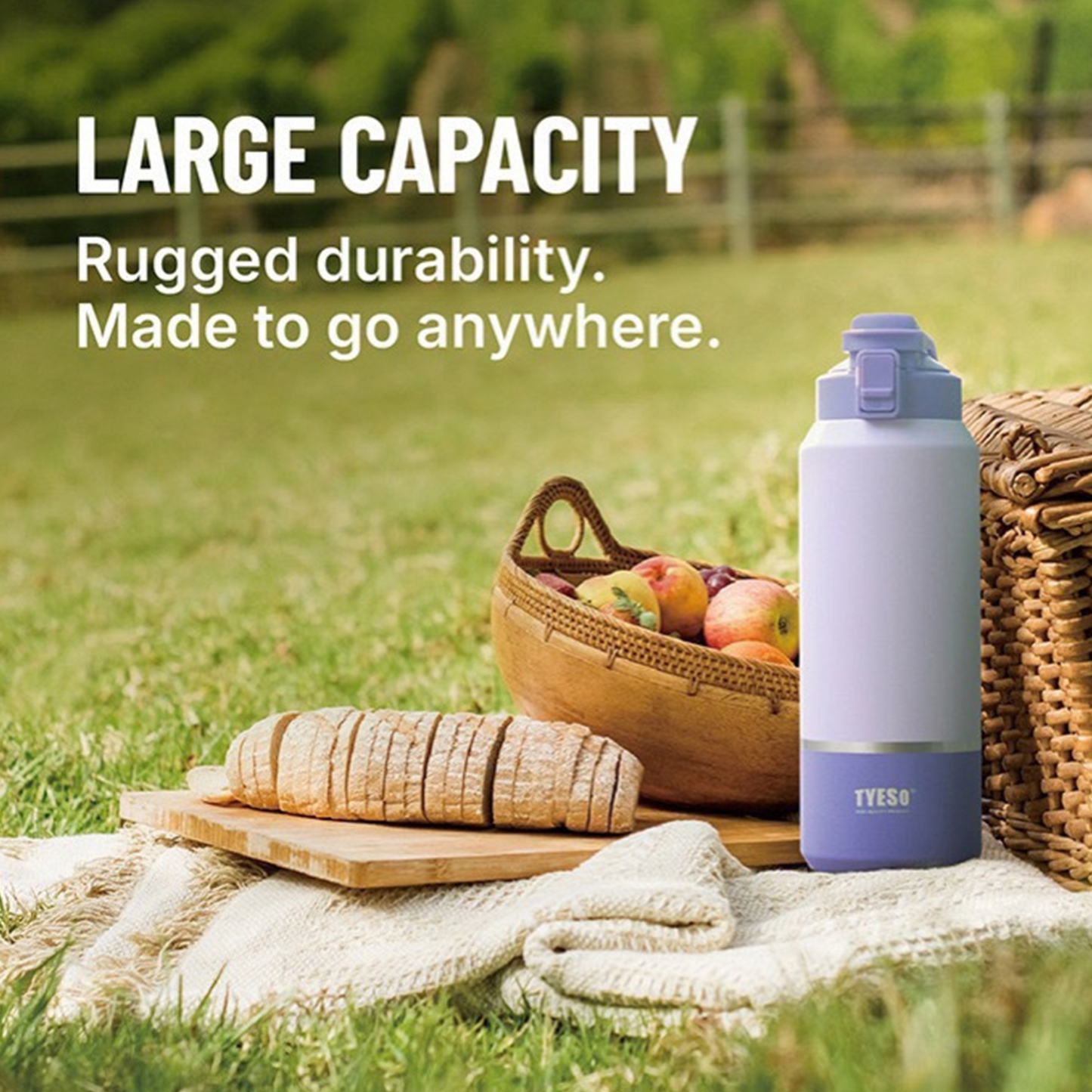 TYESO 1200ML Insulated Steel Bottle