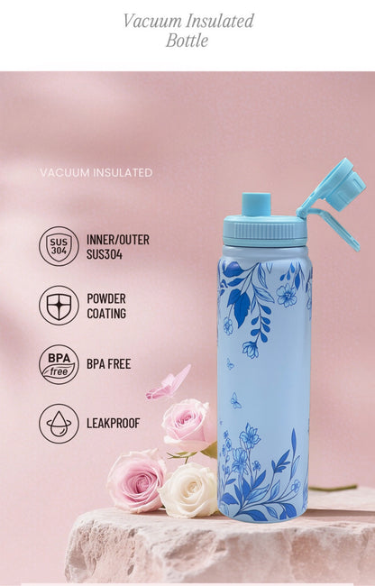 Flower Insulated Steel Bottle