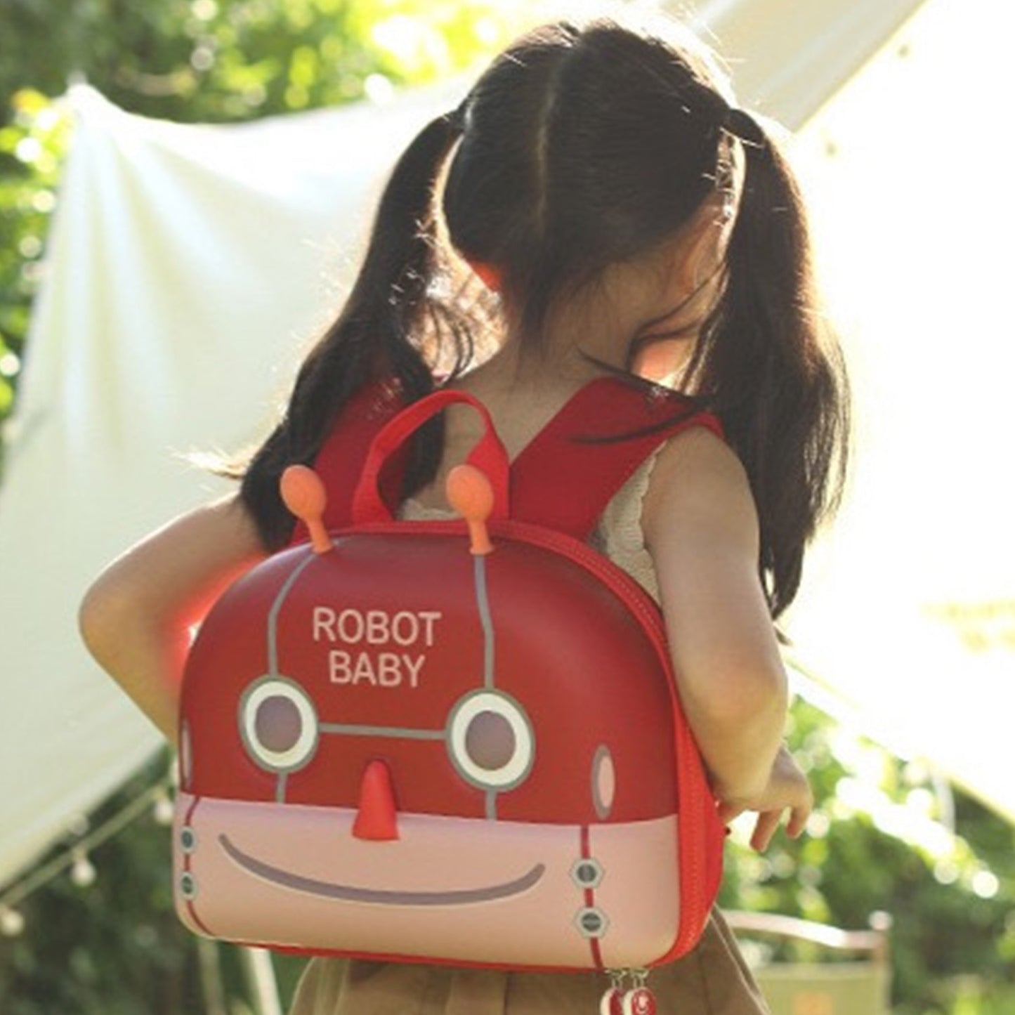 3D Robot Hard Shell Backpack for Toddlers (2-5 Yrs) – Waterproof, Lightweight & Ergonomic Kindergarten School Bag