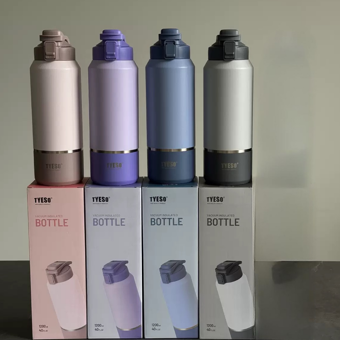 TYESO 1200ML Insulated Steel Bottle