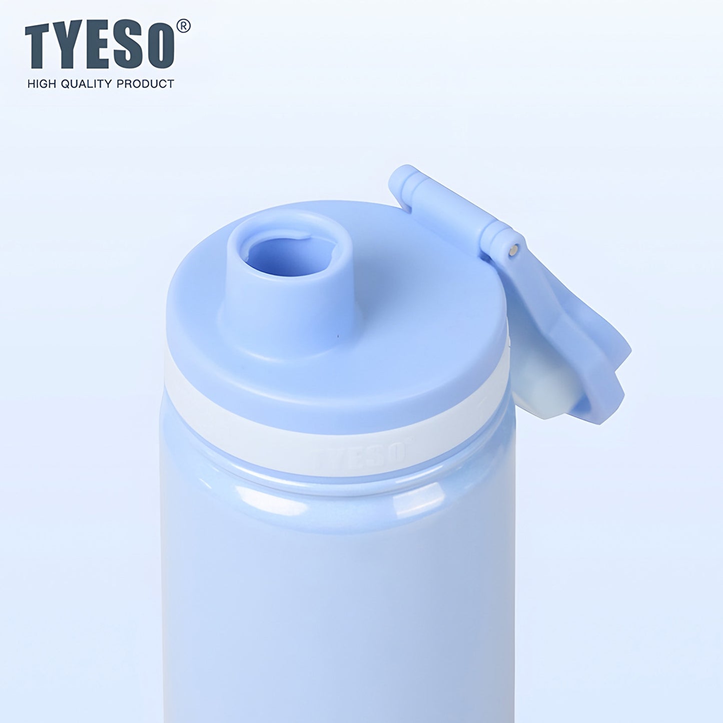 TYESO 750ml Pastel Gradient Insulated Bottle – Stylish & Leak-Proof Travel Flask Gradient Blue - Bagmire