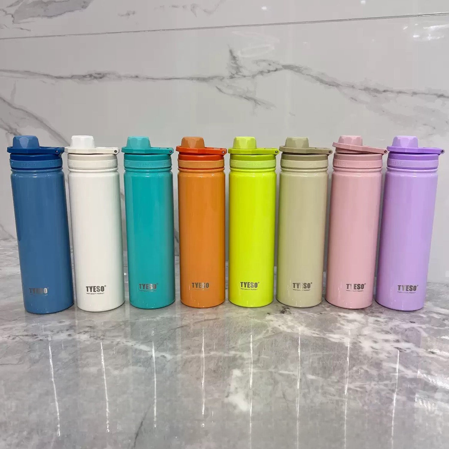 TYESO 750ml Insulated Bottle – Stylish, Durable & Travel-Friendly White - Bagmire