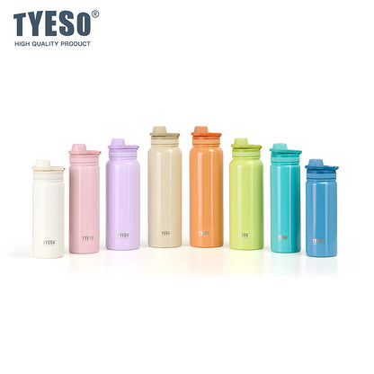 TYESO 1050ml Stainless Steel Insulated Water Bottle – Hot & Cold Flask, Leak-Proof Travel Bottle White - Bagmire