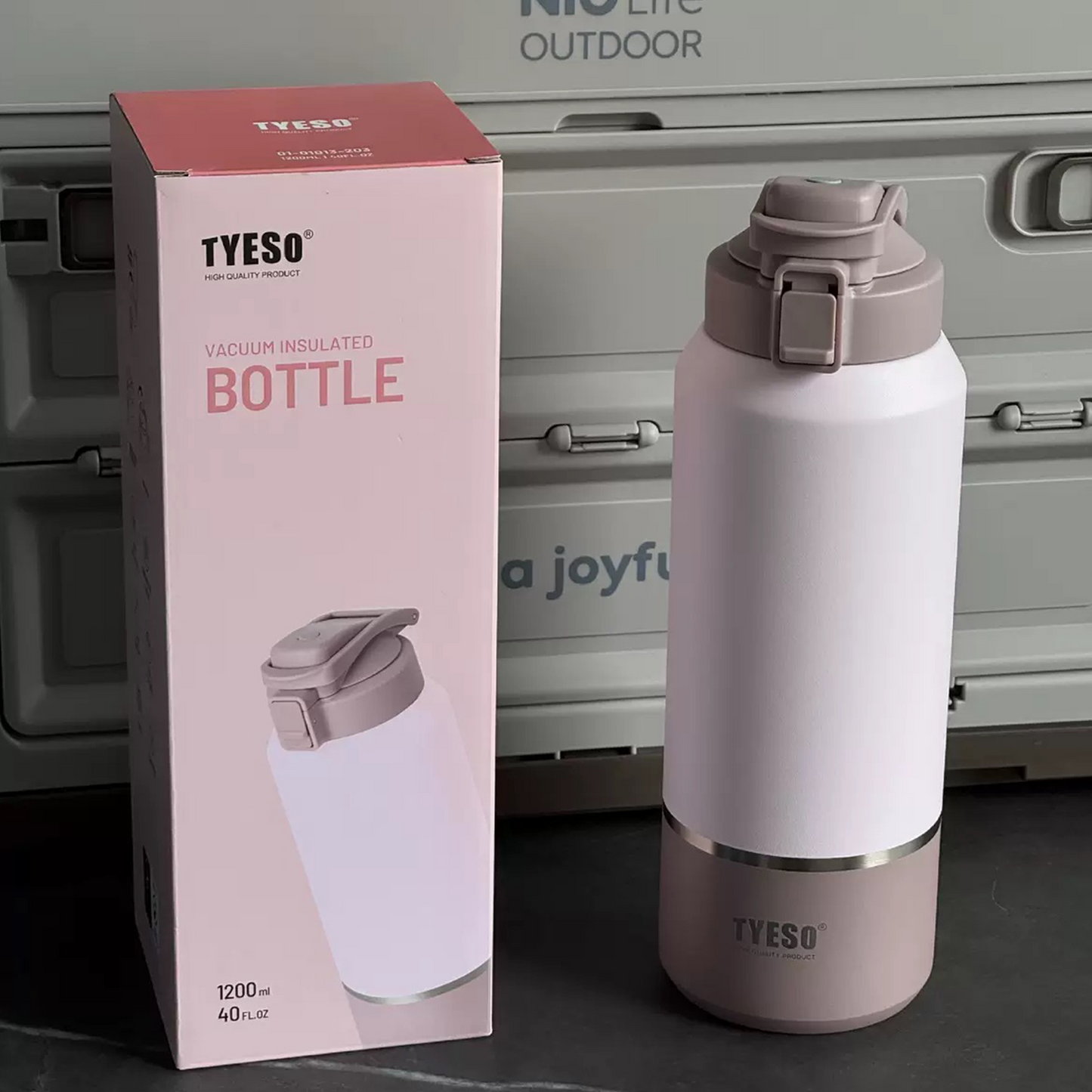 TYESO 1200ML Insulated Steel Bottle