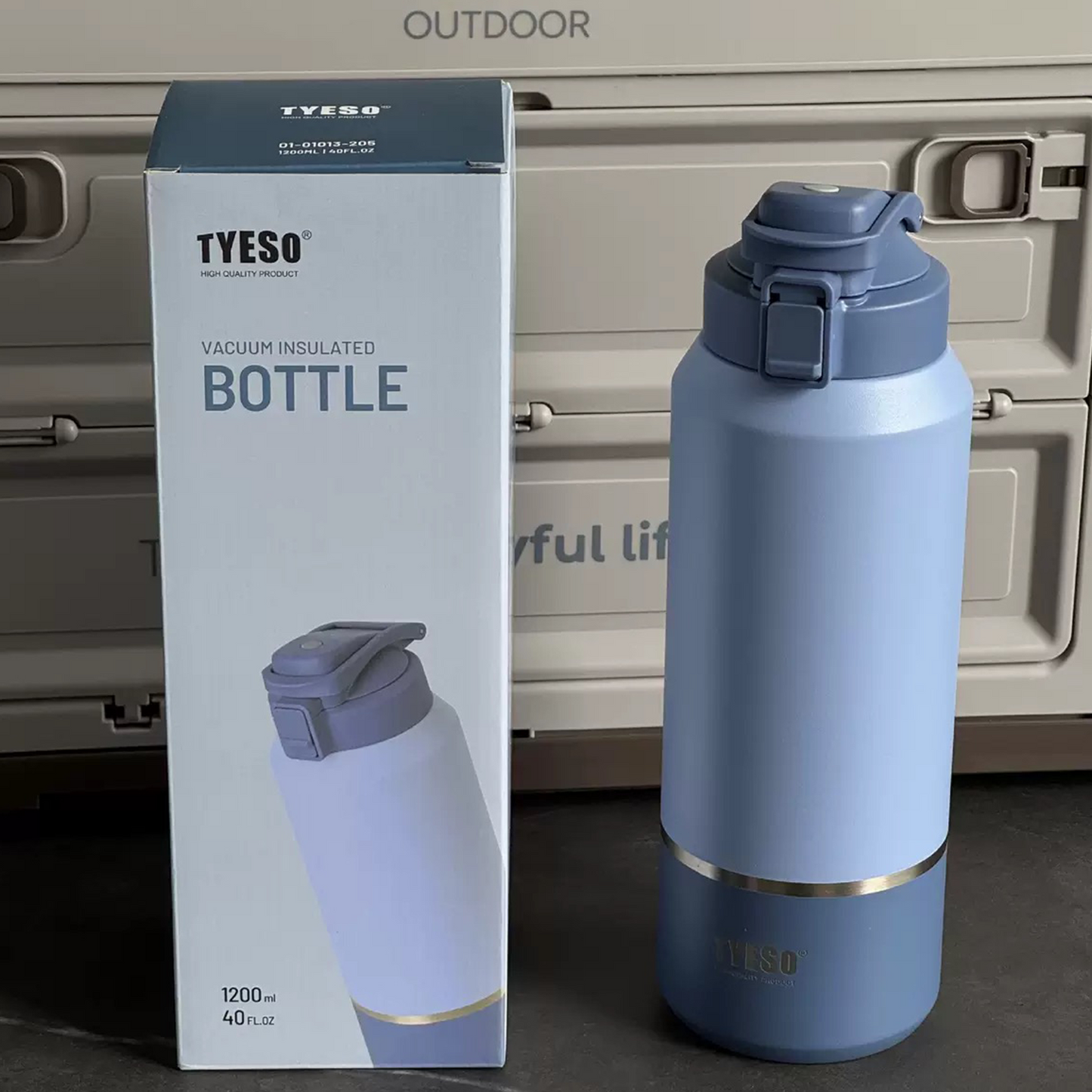 TYESO 1200ML Insulated Steel Bottle