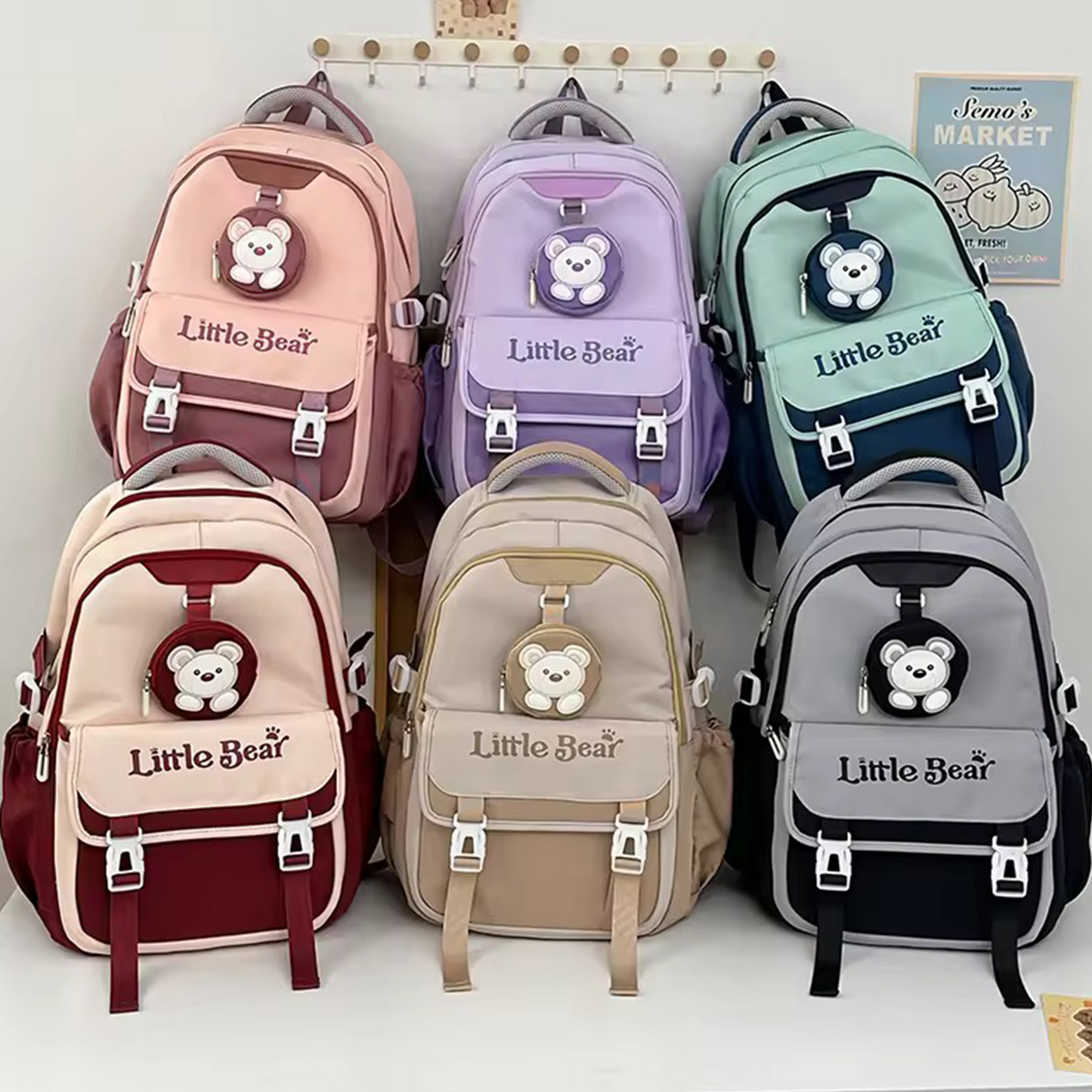 Trending Girl Backpack Korean Style Large Capacity Travel Backpack