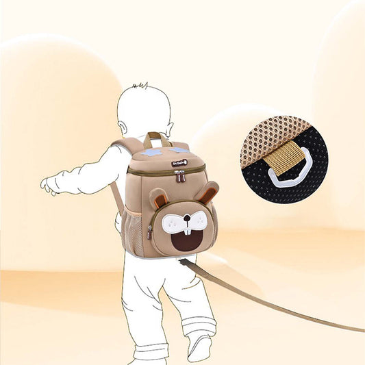 Neutral Beige Kids Backpack, Spacious & Stylish - Bagmire
