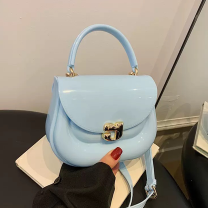 Chubby Jelly Crossbody: Mini Silicone Top Handle Bag