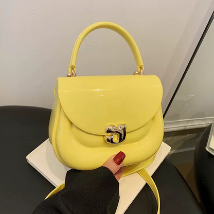 Chubby Jelly Crossbody: Mini Silicone Top Handle Bag