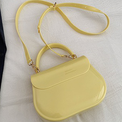 Chubby Jelly Crossbody: Mini Silicone Top Handle Bag