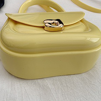 Chubby Jelly Crossbody: Mini Silicone Top Handle Bag
