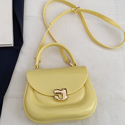 Chubby Jelly Crossbody: Mini Silicone Top Handle Bag