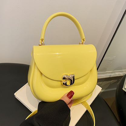 Chubby Jelly Crossbody: Mini Silicone Top Handle Bag