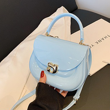 Chubby Jelly Crossbody: Mini Silicone Top Handle Bag