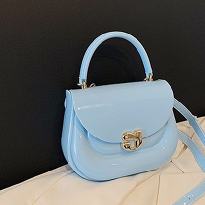 Chubby Jelly Crossbody: Mini Silicone Top Handle Bag