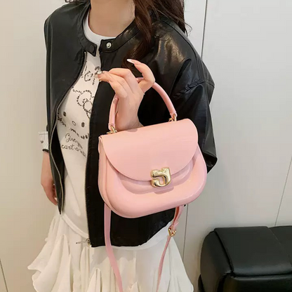 Chubby Jelly Crossbody: Mini Silicone Top Handle Bag