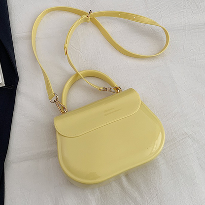 Chubby Jelly Crossbody: Mini Silicone Top Handle Bag